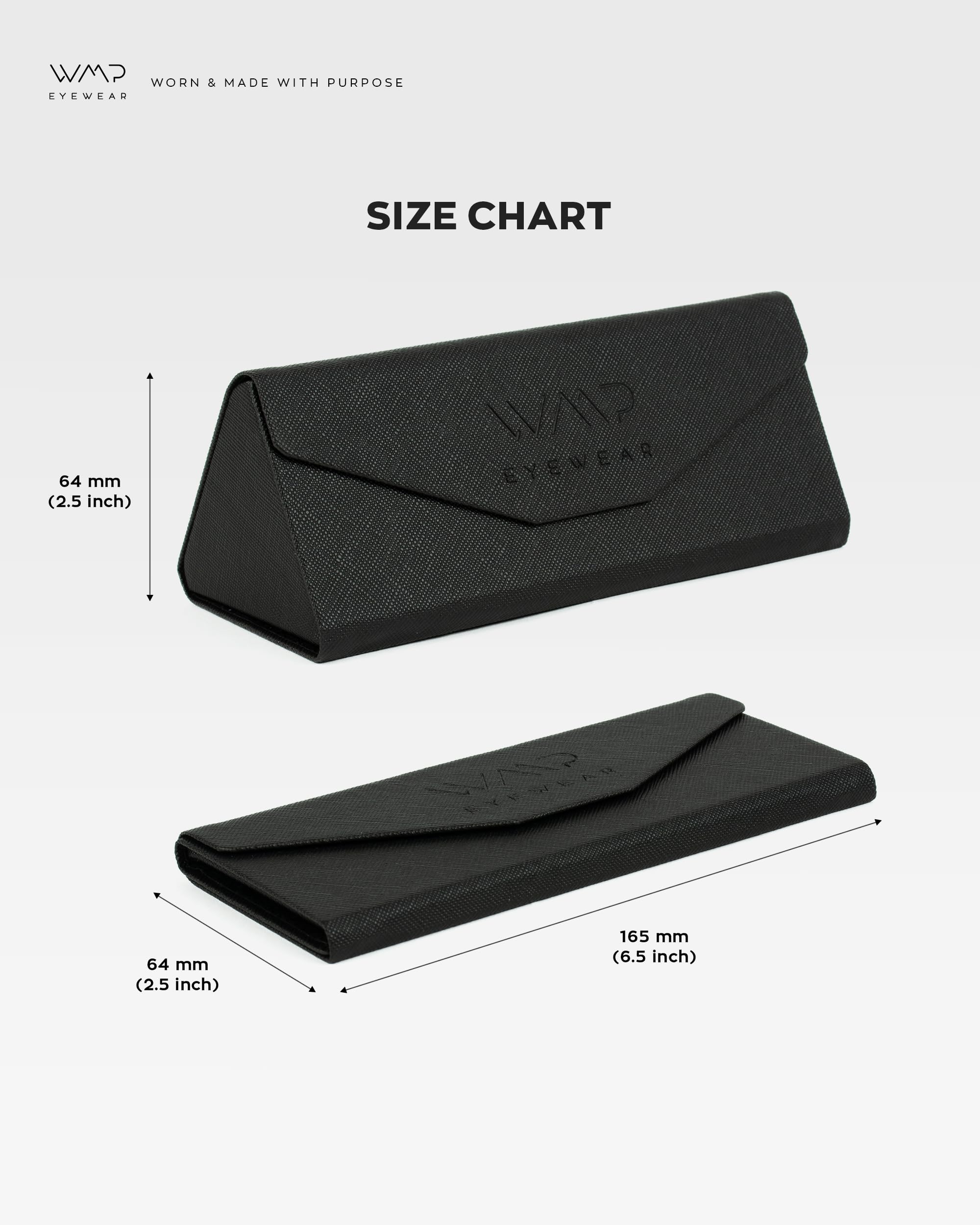 WearMe Pro - Black Foldable Sunglasses or Glasses Case - Image 4