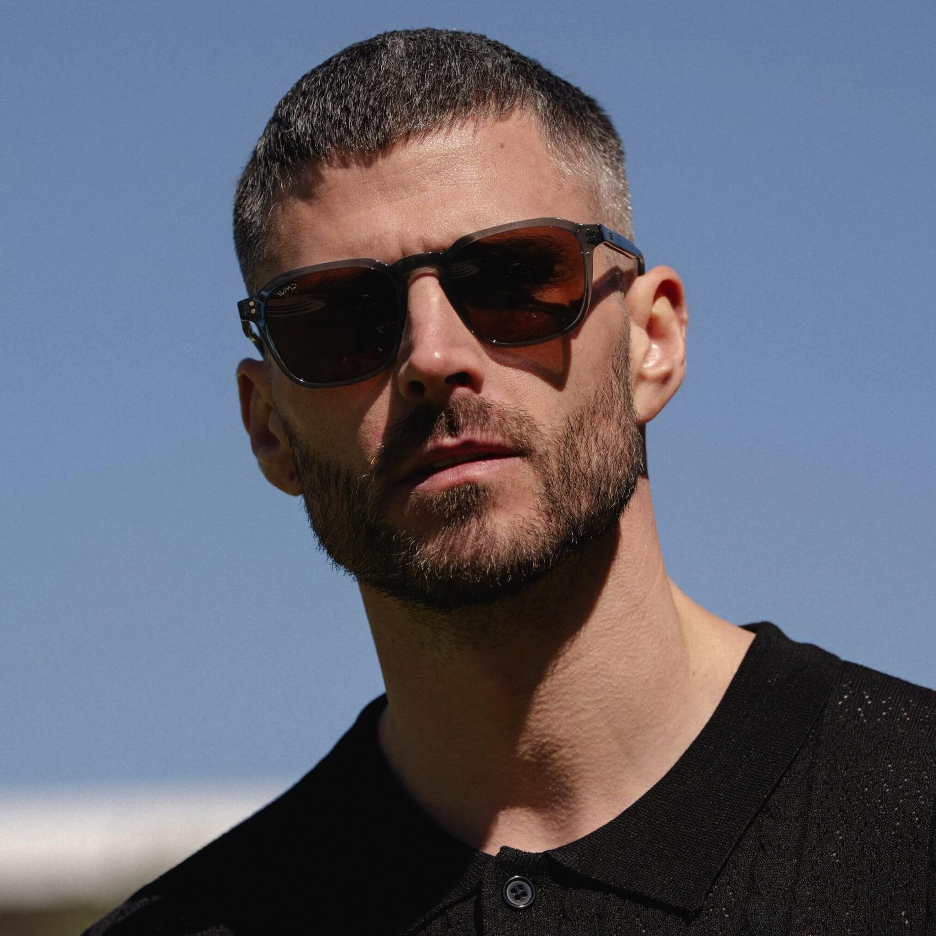 WearMe Pro Men's Polarized Square Sunglasses – Wide Fit, Retro Style, UV400, Lightweight Frame for Driving & Daily Wear - Image 3