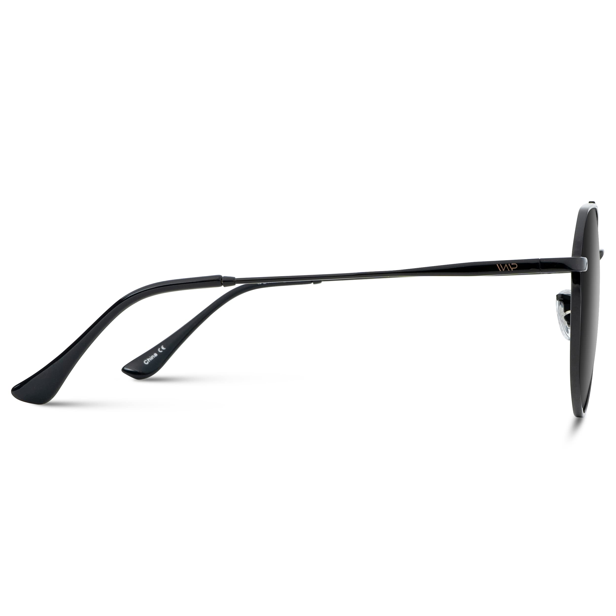 WearMe Pro Polarized Aviator Sunglasses for Women and Men | UV Protection | Reflective Lens | Pink, Blue, Black Aviators - Image 5