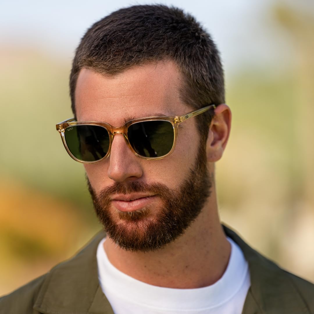 WearMe Pro Polarized Classic Retro Flat Square Unisex Sunglasses - Image 3