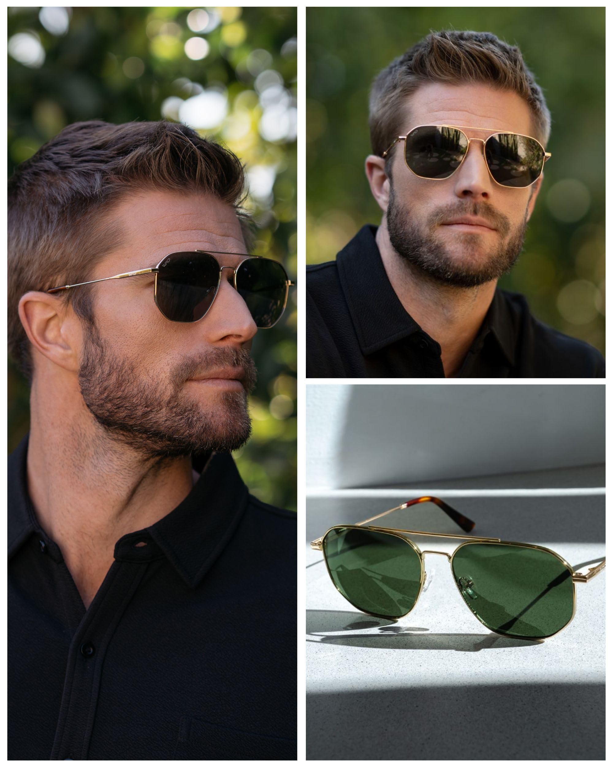 WearMe Pro Premium Quality Aviator Sunglasses for Men - Lightweight Durable Design with UV Protection - Image 7