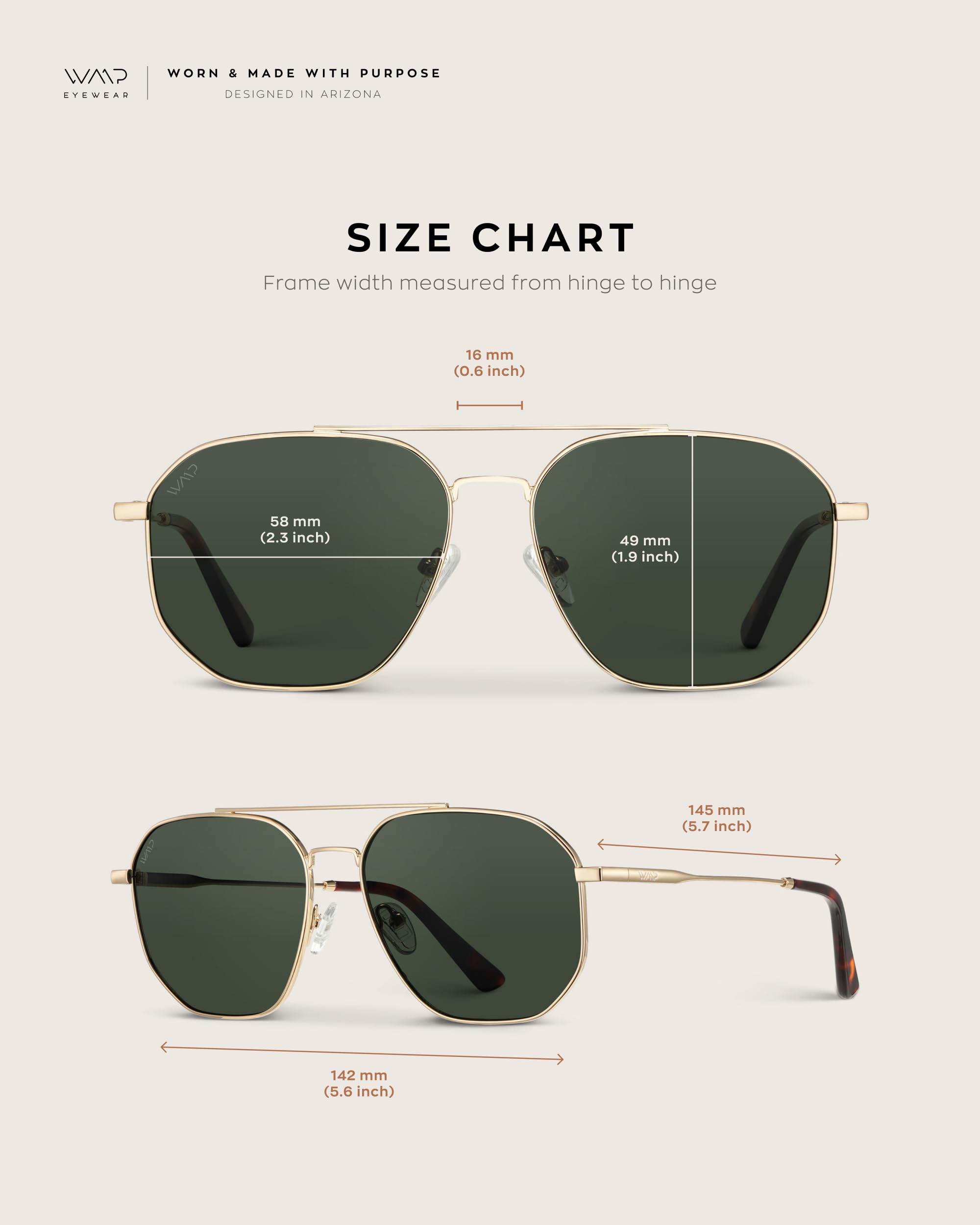 WearMe Pro Premium Quality Aviator Sunglasses for Men - Lightweight Durable Design with UV Protection - Image 8