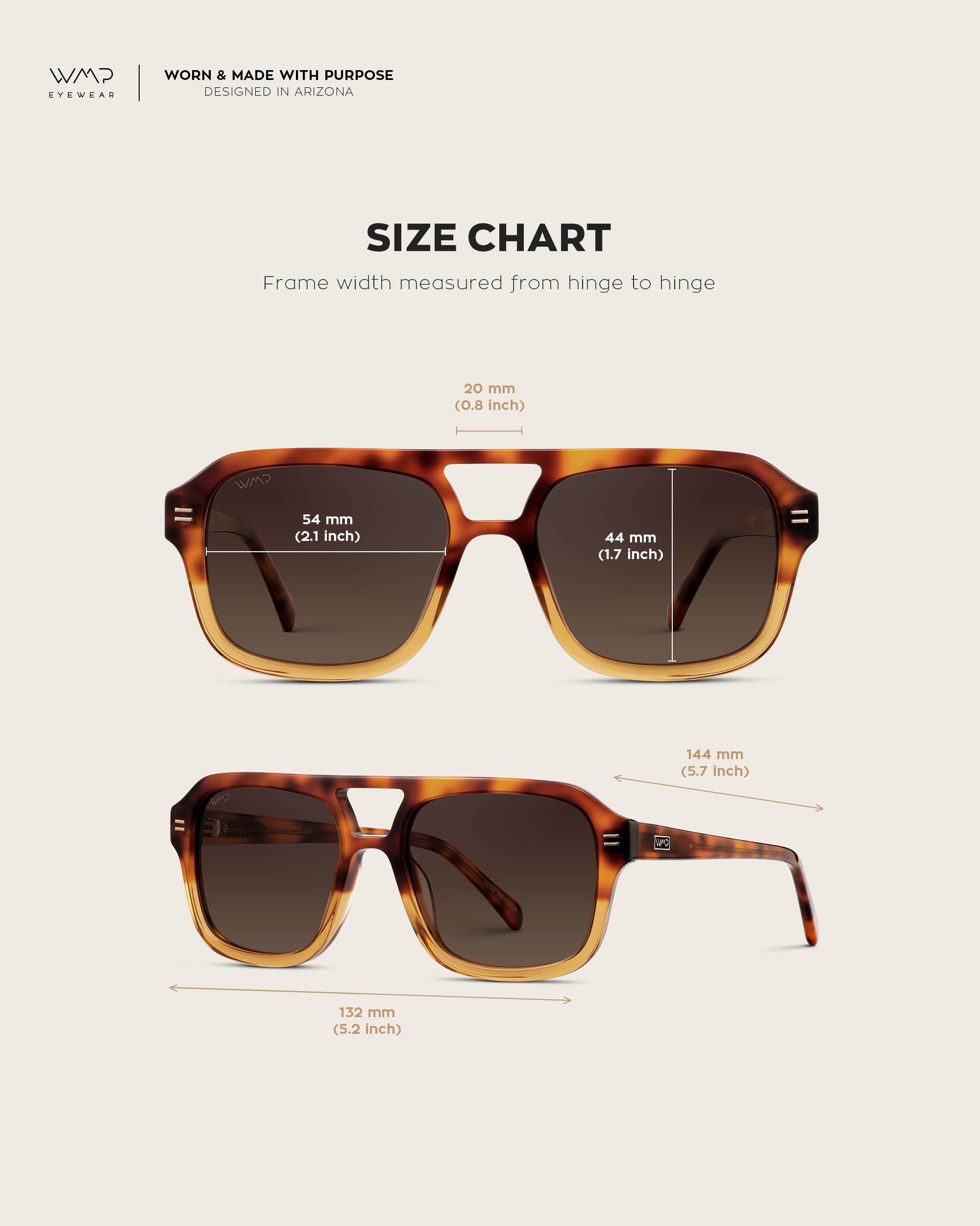 WearMe Pro - Retro-Inspired Square Double Bridge Aviator Women's Sunglasses, Oversized Frame with Polarized UV Protection - Image 5