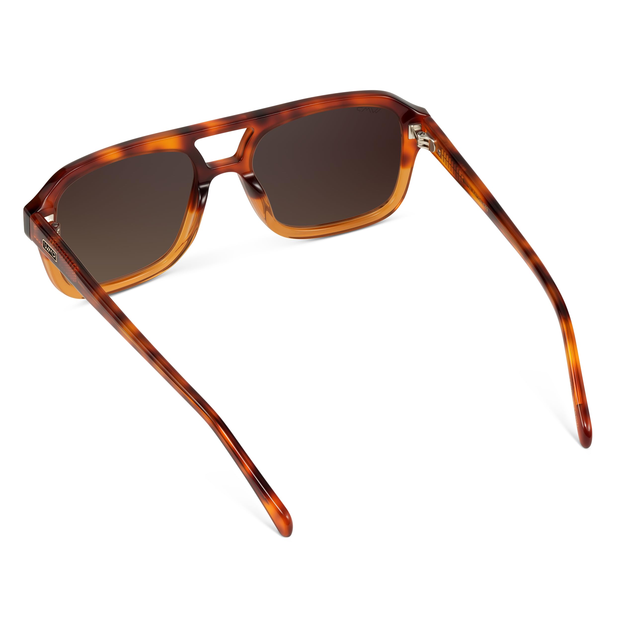 WearMe Pro - Retro-Inspired Square Double Bridge Aviator Women's Sunglasses, Oversized Frame with Polarized UV Protection - Image 7