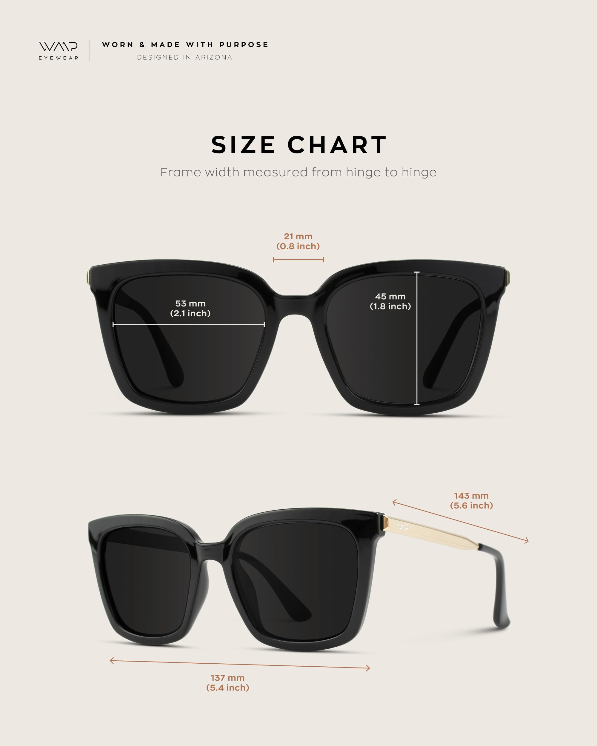 WearMe Pro - Square Oversized Metal Frame Fashion Style Women Polarized Sunglasses - Image 5