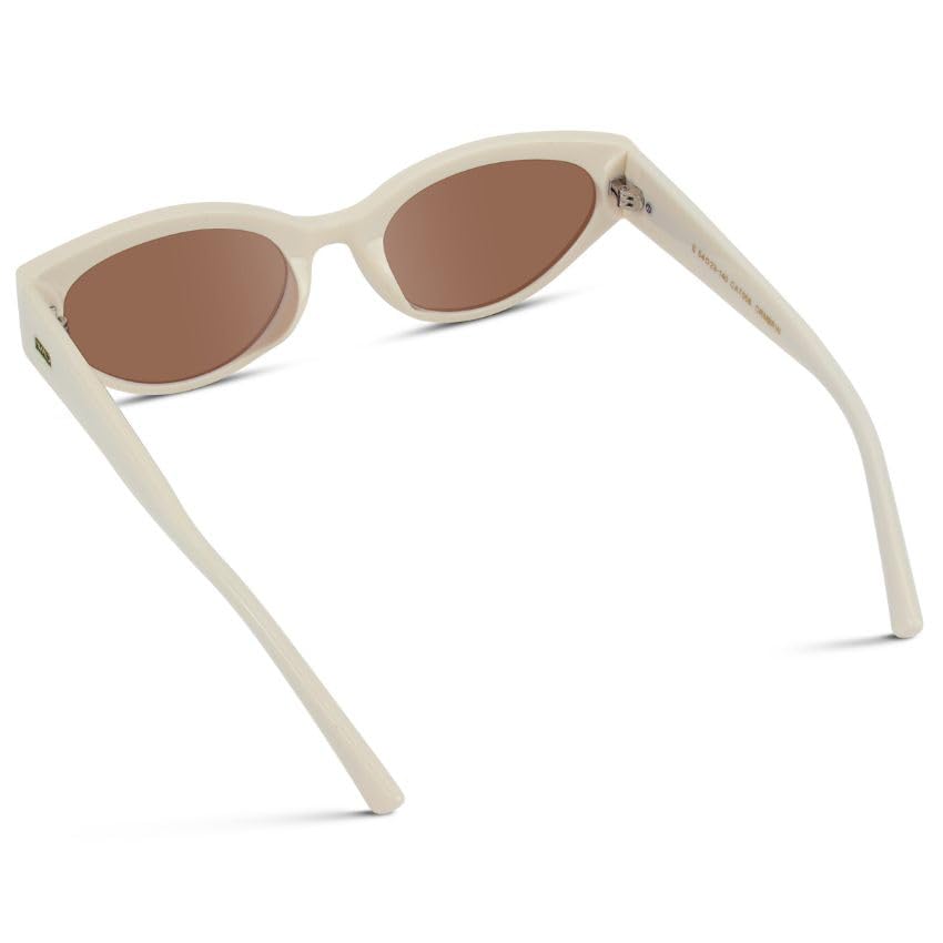 WearMe Pro Women's Oval Cat Eye Sunglasses, Vintage Slim Frame, Gradient UV Protection Lenses - Image 4