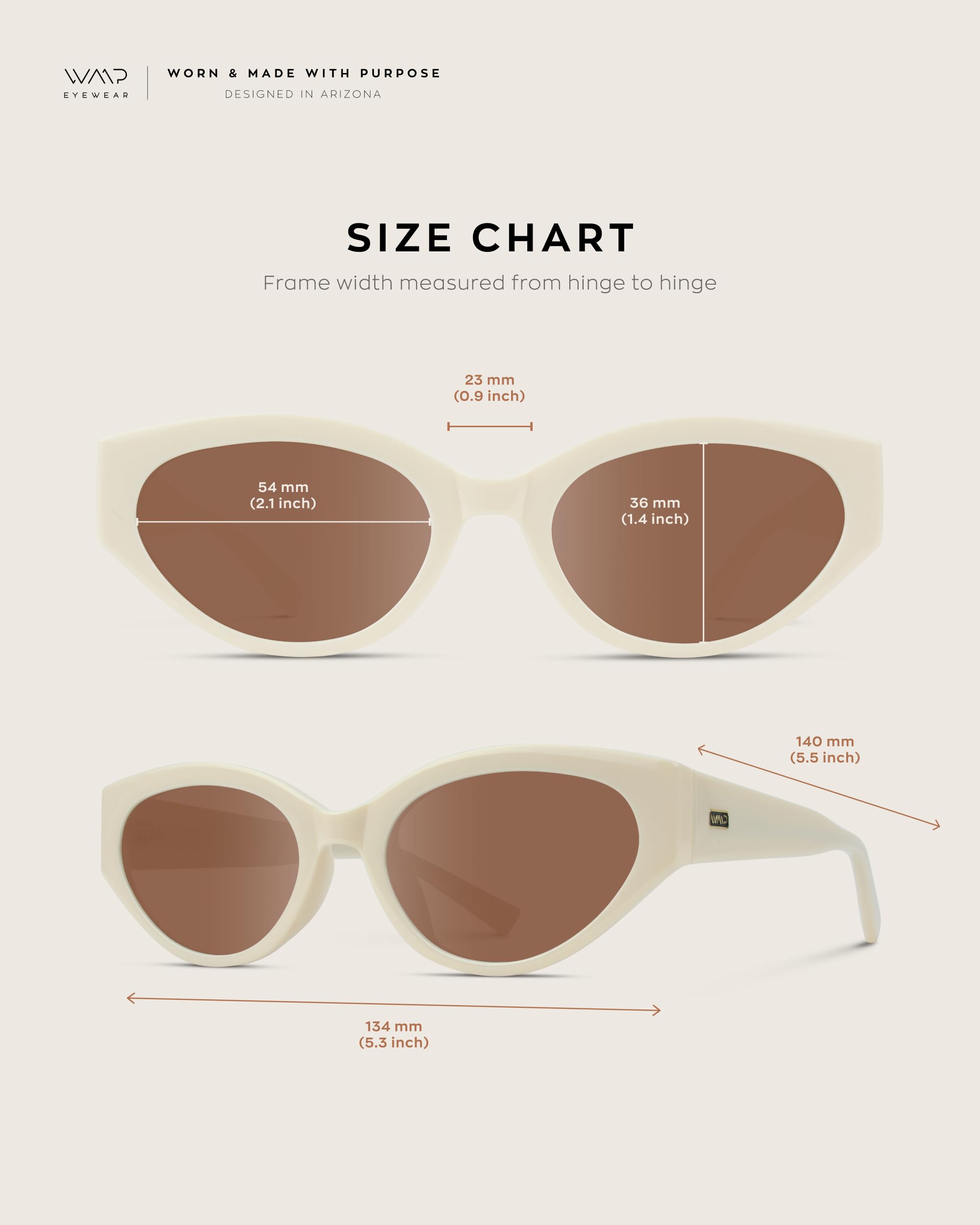 WearMe Pro Women's Oval Cat Eye Sunglasses, Vintage Slim Frame, Gradient UV Protection Lenses - Image 5