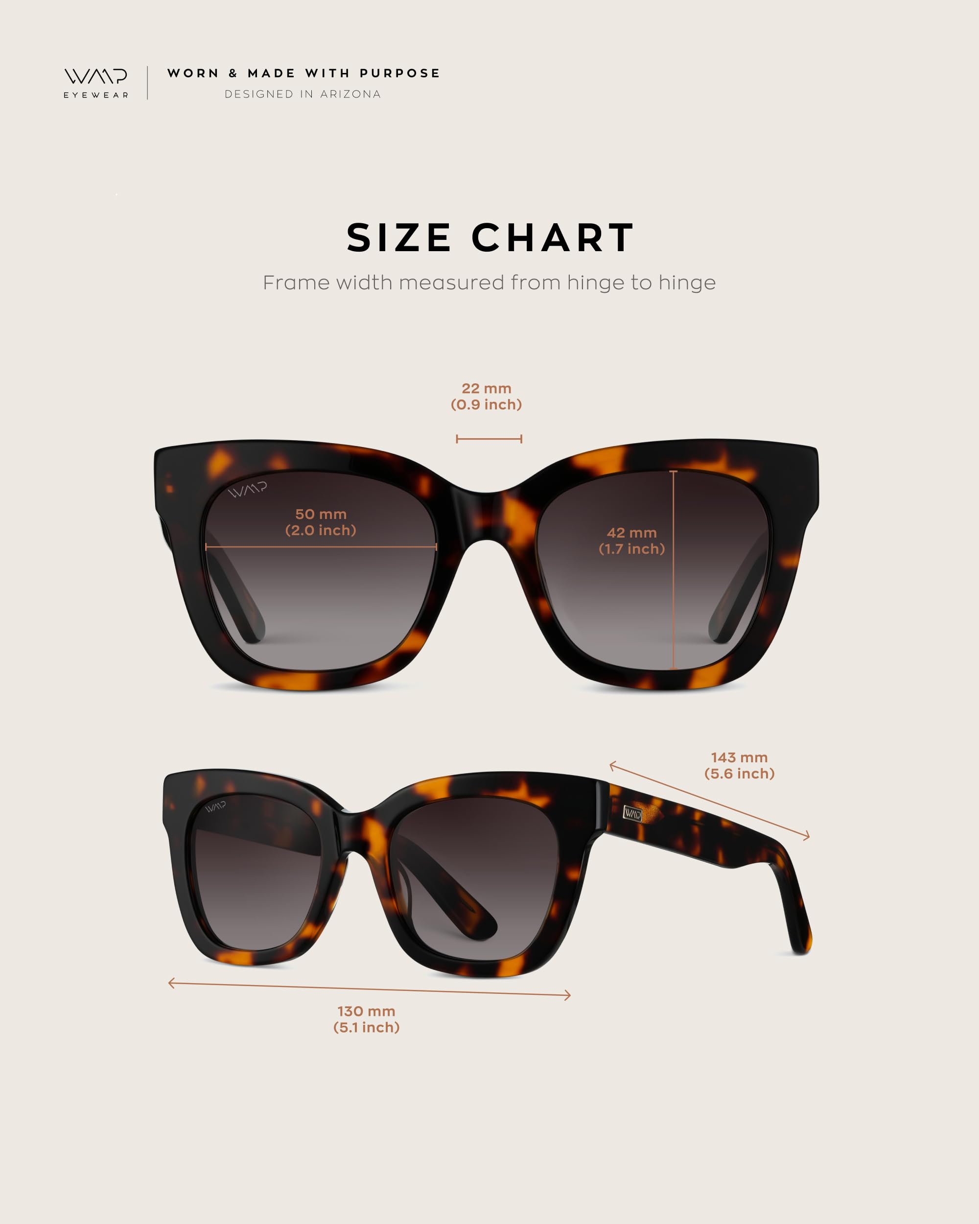 WearMe Pro Women's Polarized Large Square Sunglasses: Subtle Cat Eye Corners, Thick Frame & Modern Aesthetics - Image 6