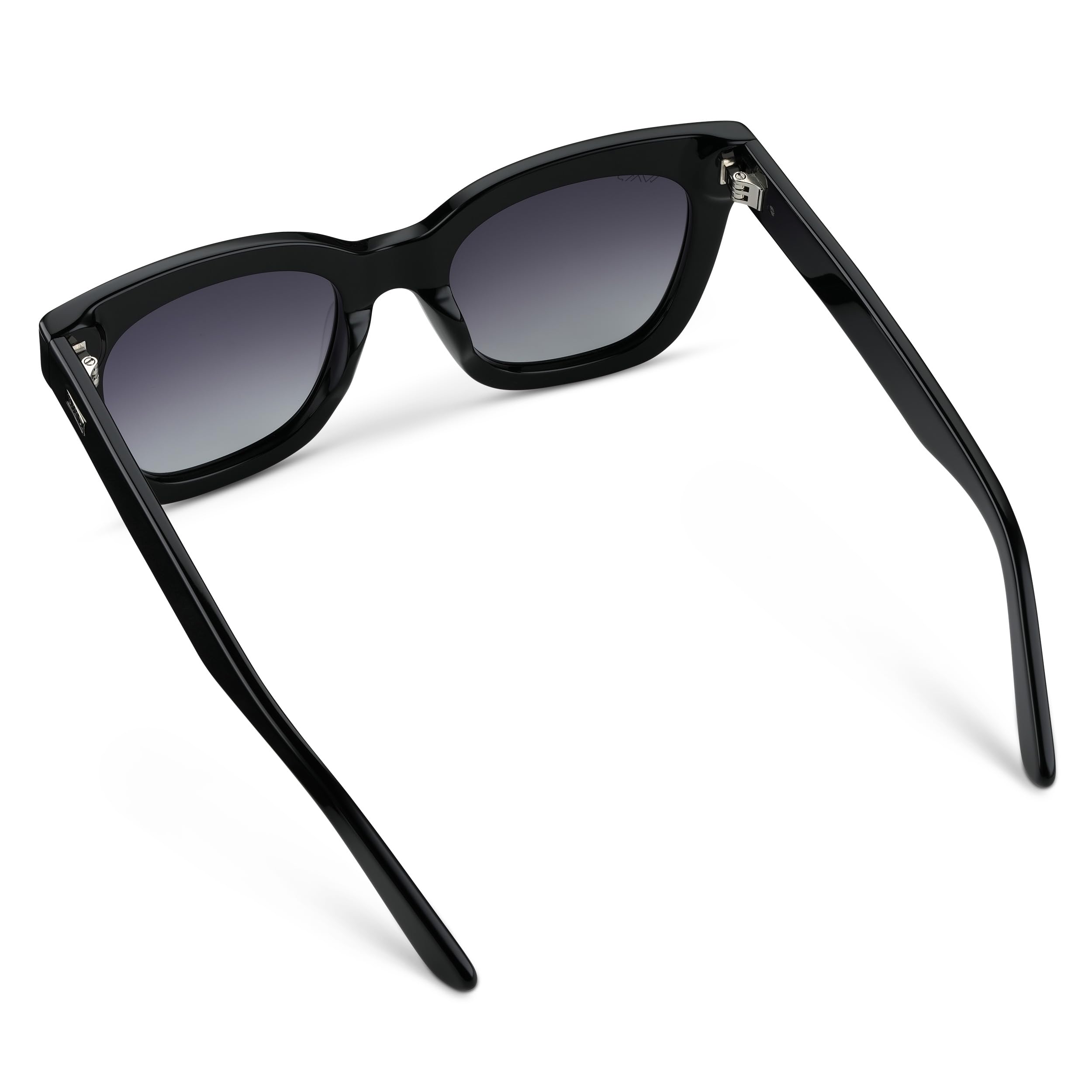 WearMe Pro Women's Polarized Large Square Sunglasses: Subtle Cat Eye Corners, Thick Frame & Modern Aesthetics - Image 4