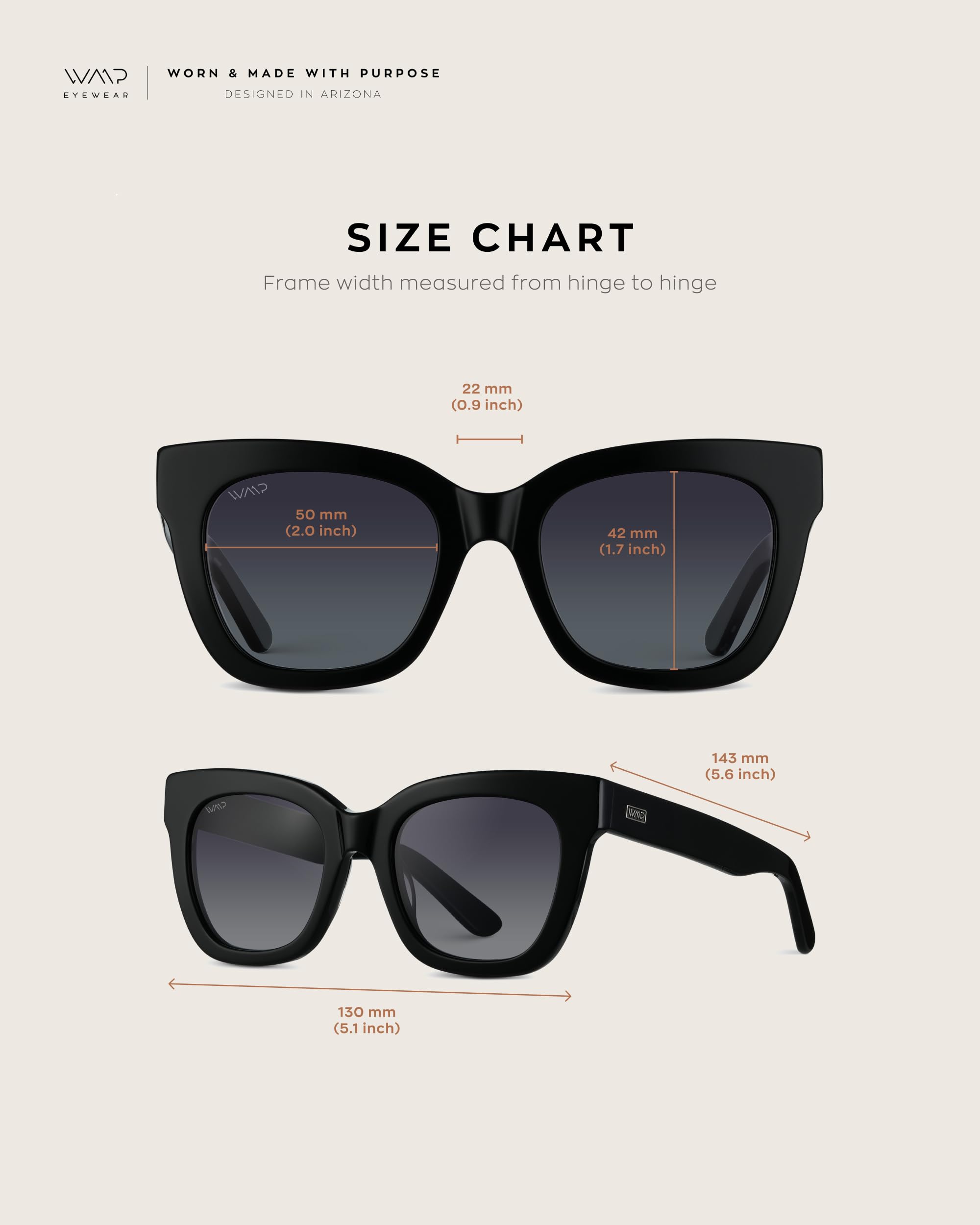 WearMe Pro Women's Polarized Large Square Sunglasses: Subtle Cat Eye Corners, Thick Frame & Modern Aesthetics - Image 6