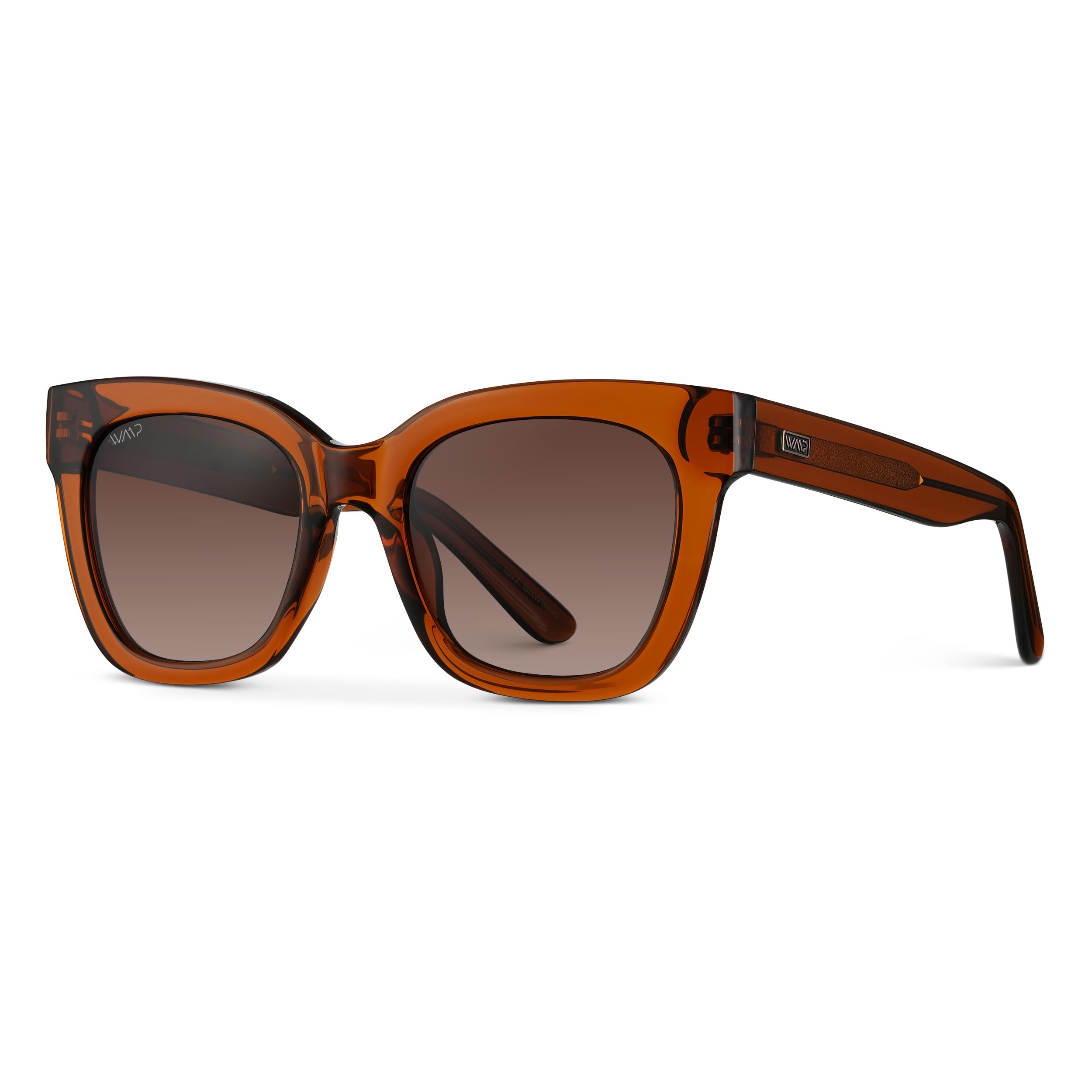 WearMe Pro Women's Polarized Large Square Sunglasses: Subtle Cat Eye Corners, Thick Frame & Modern Aesthetics - Image 3