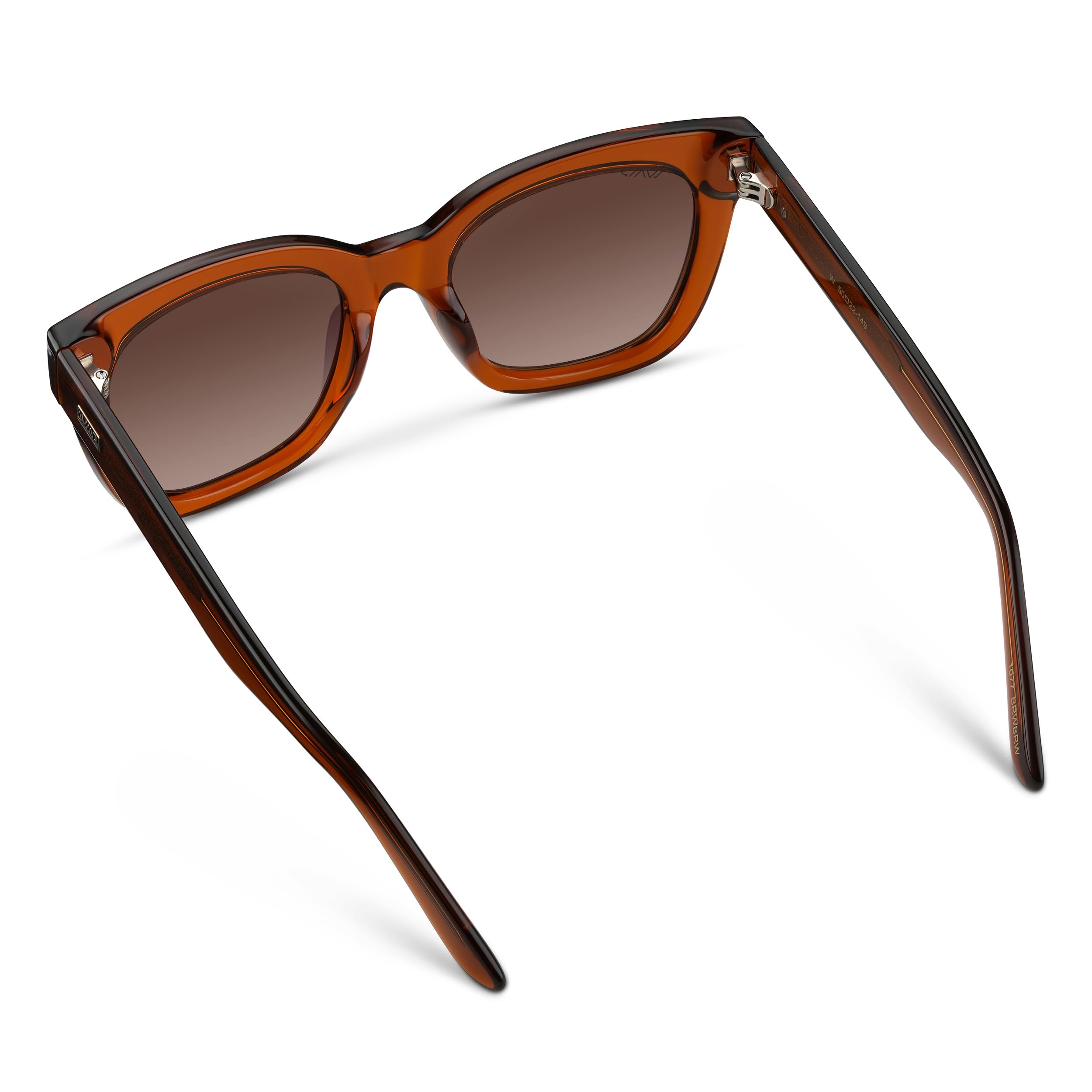 WearMe Pro Women's Polarized Large Square Sunglasses: Subtle Cat Eye Corners, Thick Frame & Modern Aesthetics - Image 4