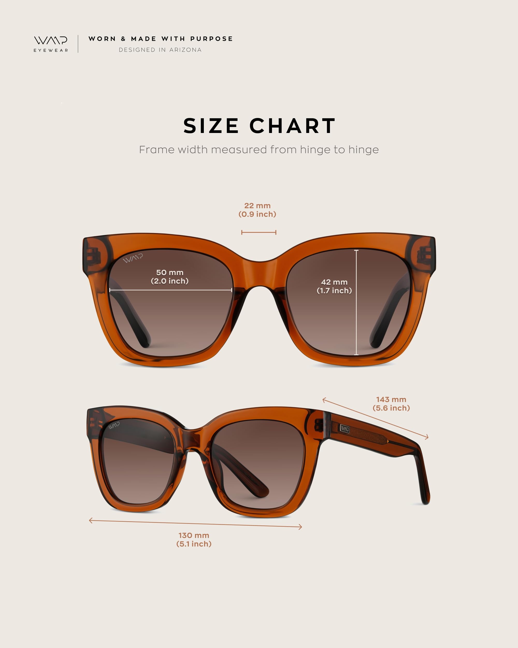 WearMe Pro Women's Polarized Large Square Sunglasses: Subtle Cat Eye Corners, Thick Frame & Modern Aesthetics - Image 6